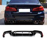 Rear Diffuser For 2017-2023 BMW 5 Series G30 G31 G38 M Sport Rear Bumper Lip