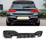 Rear Diffuser for BMW 1 Series F20 F21 M Sport M135 M140 2015-2019 Rear Bumper Lip Gloss Black