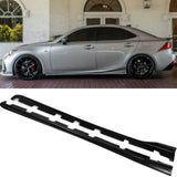 MMO Side Skirts For 2014-2019 Lexus IS300 IS350 F-SPORT Splitter Lip Extension Lips Side Skirts