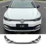 VW Golf8 MK8 GTI GTD R Line Front Splitter Lip Body Kit 2020-2025