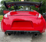 For 2009-2020 Nissan 370Z Z34 Coupe Valance Rear Diffuser Carbon Fibre Look