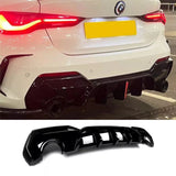 Rear Diffuser For 2021-2025 BMW 4 Series G22 G23 M-Sport Rear Bumper Lip Gloss Black