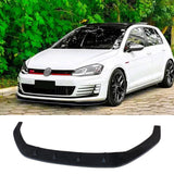 Front Lip for VW Golf MK7 MK7.5 R GTD GTI TSI TDI 2013-20 Front Bumper Splitter Spoiler Lip 