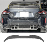 Rear Spoiler For BMW 2 Series Coupe G42 G87 M2 220i 230i M240i MP Style Trunk Wing Carbon Fibre Look