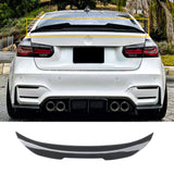 Rear Spoiler For BMW F80 M3 3 Series F30 Sedan PSM High Kick Style Carbon Fibre Look