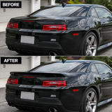NINTE Rear Trunk Spoiler Wing Kit Fit for Chevrolet Camaro Coupe 2010-2015 Painted Gloss Black ABS Plastic Wickerbill-Style Acrylic Extension Without Logo