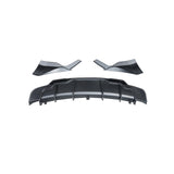 MMOMOTORSPORT Rear Diffuser For 2017-2023 Tesla Model 3 ABS Rear Bumper Lip Diffuser with Aprons Splitters 3PC