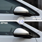MMO For 2x Glossy Shutter Window Louver Vent Cover Trim For VW GOLF MK7 7.5 GTI R GTD