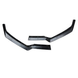 For 2020-2024 Chevy Corvette C8 Lower Bumper Splitter Painted 2PCs Front Lip Matte Black