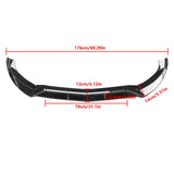 Front Lip for 2015-2018 Benz C-Class W205 Sport 3PCS Front Bumper Lip Splitter