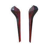 MMO Window Spoiler Wing Cover For 17-23 VW Tiguan MK2 R Line Pair Rear Window Side Wing Spoiler Glossy Black