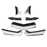 For 2020-2024 Chevrolet Corvette C8 Front Lip Stingray Z51 Front Bumper Lip Splitter Matte Black