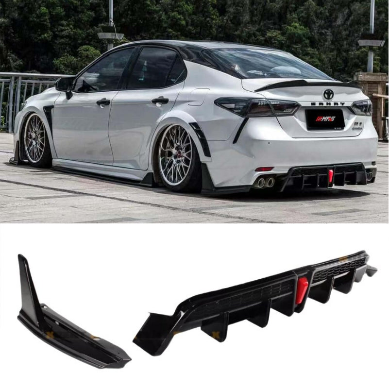 MMO For 2018-2024 Camry SE XSE Yofer V2 LED Rear Bumper Diffuser Corne ...