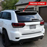 NINTE Rear Roof Spoiler Wing + Tailgate Middle Spoiler Kit Fit for 2013-2021 Jeep Grand Cherokee WK2 Painted Gloss Black ABS Plastic Two Piece