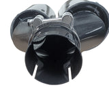 MMO For BMW Universal Tail Pipes Y Style 2.5" Inlet 3.5"Outlet Dual Exhaust Tip -Carbon Fibre