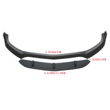 For 2015-2021 Mercedes-AMG C63 C63S B Style Front Bumper Lip Splitter Gloss Black