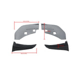 Winglet Splitters For 2015-2021 Ford Mustang GT500 Style Front Bumper Corner Spoiler