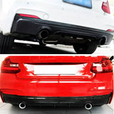 Rear Diffuser For BMW 2014-2021 F22 2 Series M Performance Rear Bumper Lip Carbon Fibre Look