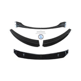 For BMW 1 Series E82 E88 2008-2013 Front Bumper Lip Splitter Gloss Black