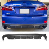 For 2006-2012 Lexus IS Rear Diffuser IS250 IS350 4 Doors Carbon Fiber Look