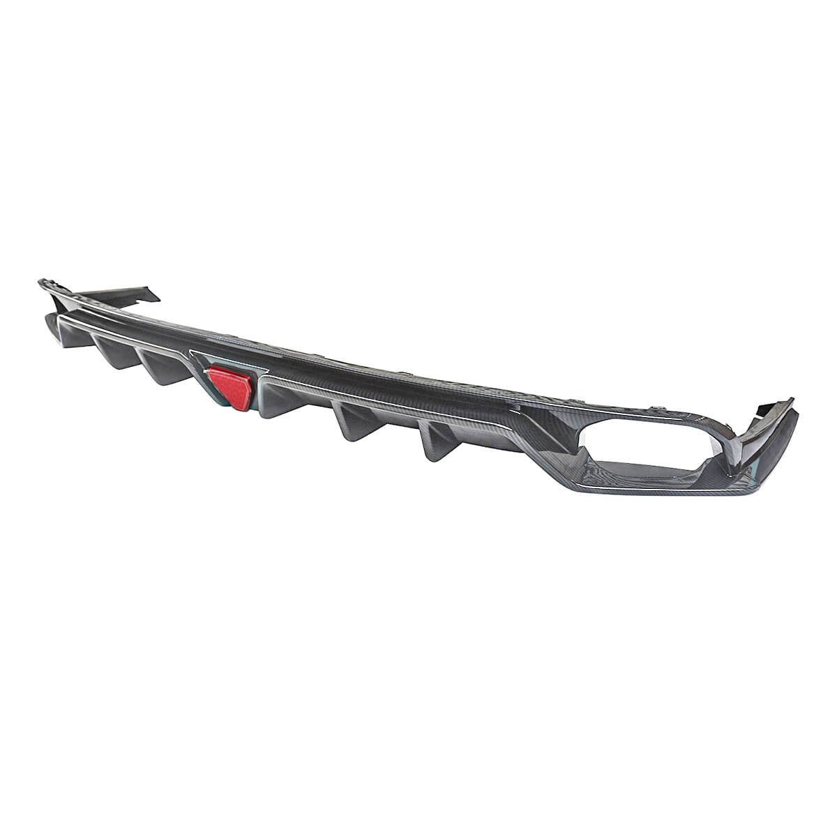 For 2022-2025 Honda Civic 11th Gen Sedan Rear Diffuser Rear Bumper Lip with LED Brake Light