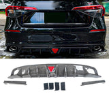For 2022-2025 Honda Civic 11th Gen Sedan Rear Diffuser Rear Bumper Lip with LED Brake Light