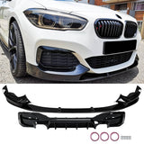For BMW 1 Series F20 F21 M135 M140 Rear Diffuser Front Splitters ABS Gloss Black  body Kits
