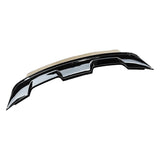 For 15-23 Ford Mustang Coupe Rear Spoiler with Tinted Wicker Bill GT500 Style Gloss Black