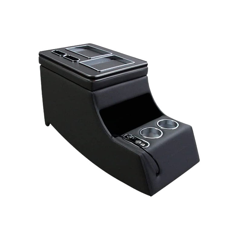 For Benz Viano  Central Console Storage Box With LED Black