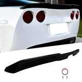 For 2005-2013 Chevrolet Corvette C6 Rear Spoiler Trunk Wing SpoilerGloss Black