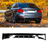 Rear Diffuser For BMW 2014-2021 F22 2 Series M Performance Rear Bumper Lip
