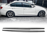 Side Skirts For 2012-2019 BMW 3 Series F30 M Sport Extension Panel Splitter Carbon Fibre Look