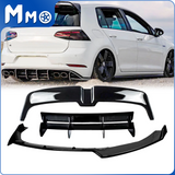 MMO For VW Golf R MK7 MK7.5 Boot Spoiler Rear Diffuser Front Splitter Body Kits