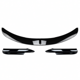 MMO Front Bumper Lip Splitter Fit for BMW 3 Series E90 E91 2004-2008 M Sport Pre-LCI Gloss Black ABS Sport Style