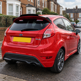 MMO Rear Roof Spoiler Wing Fit for Ford Fiesta ST-Line MK7 MK7.5 2008-2017 Painted Gloss Black ABS One Piece Sport Style Without Logo