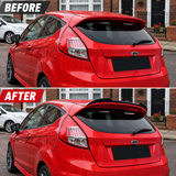MMO Rear Roof Spoiler Wing Fit for Ford Fiesta ST-Line MK7 MK7.5 2008-2017 Painted Gloss Black ABS One Piece Sport Style Without Logo