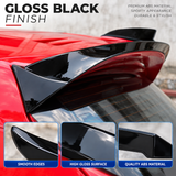 MMO Rear Roof Spoiler Wing Fit for Ford Fiesta ST-Line MK7 MK7.5 2008-2017 Painted Gloss Black ABS One Piece Sport Style Without Logo