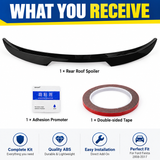 MMO Rear Roof Spoiler Wing Fit for Ford Fiesta ST-Line MK7 MK7.5 2008-2017 Painted Gloss Black ABS One Piece Sport Style Without Logo