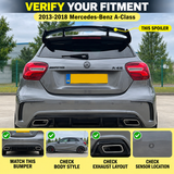 MMO Rear Roof Spoiler Wing Fit for Mercedes-Benz A-Class W176 2013-2018 Gloss Black ABS A45 AMG Style Without Logo
