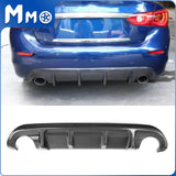 MMO For 2014-2017 Infiniti Q50 Rear Diffuser ABS Painted Lower Valance