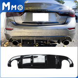MMO For 2014-2017 Infiniti Q50 Rear Diffuser ABS Painted Lower Valance