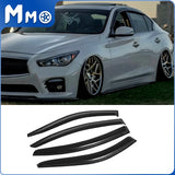 MMO Smoked Tinted Window Visor For 2014-2024 INFINITI Q50