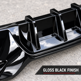 MMO Rear Bumper Diffuser Lip Fit for BMW 1 Series F20 F21 LCI 2015-2019 M Sport Gloss Black ABS Sport Style