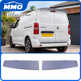 MMO Rear Twin Door Spoiler Wing Fit for Vauxhall Vivaro 2019 Onwards Primed PU Two Piece Sport Style