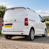 MMO Rear Twin Door Spoiler Wing Fit for Vauxhall Vivaro 2019 Onwards Primed PU Two Piece Sport Style