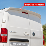 MMO Rear Twin Door Spoiler Wing Fit for Vauxhall Vivaro 2019 Onwards Primed PU Two Piece Sport Style