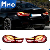 MMO GTS Tail Lights  Rear Lamps For 14-20 BMW 4 Series F32 F36 F82 F83 Red OLED