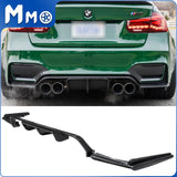MMO V Style Rear Diffuser With Corner Aprons For 2015-2020 BMW F80 M3 F82 M4 F83