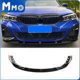 Frontspoilerlippe für 2019-2023 BMW G20 G28 3er M Sport 2 STÜCKE Frontsplitter 