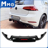 MMO Rear Diffuser with LED Light For VW Golf MK7 MK7.5